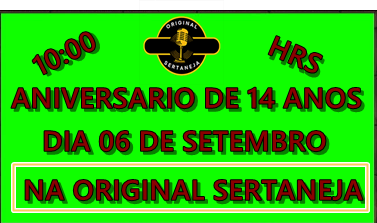 ANIVERSARIO NOSSA RADIO ORIGINAL SERTANEJA